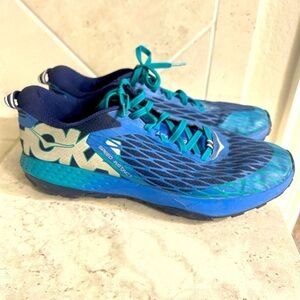 Hoka One Men’s Hoka Speed Instinct Trail Shoes Sz 10, EU 44 blue running shoes
